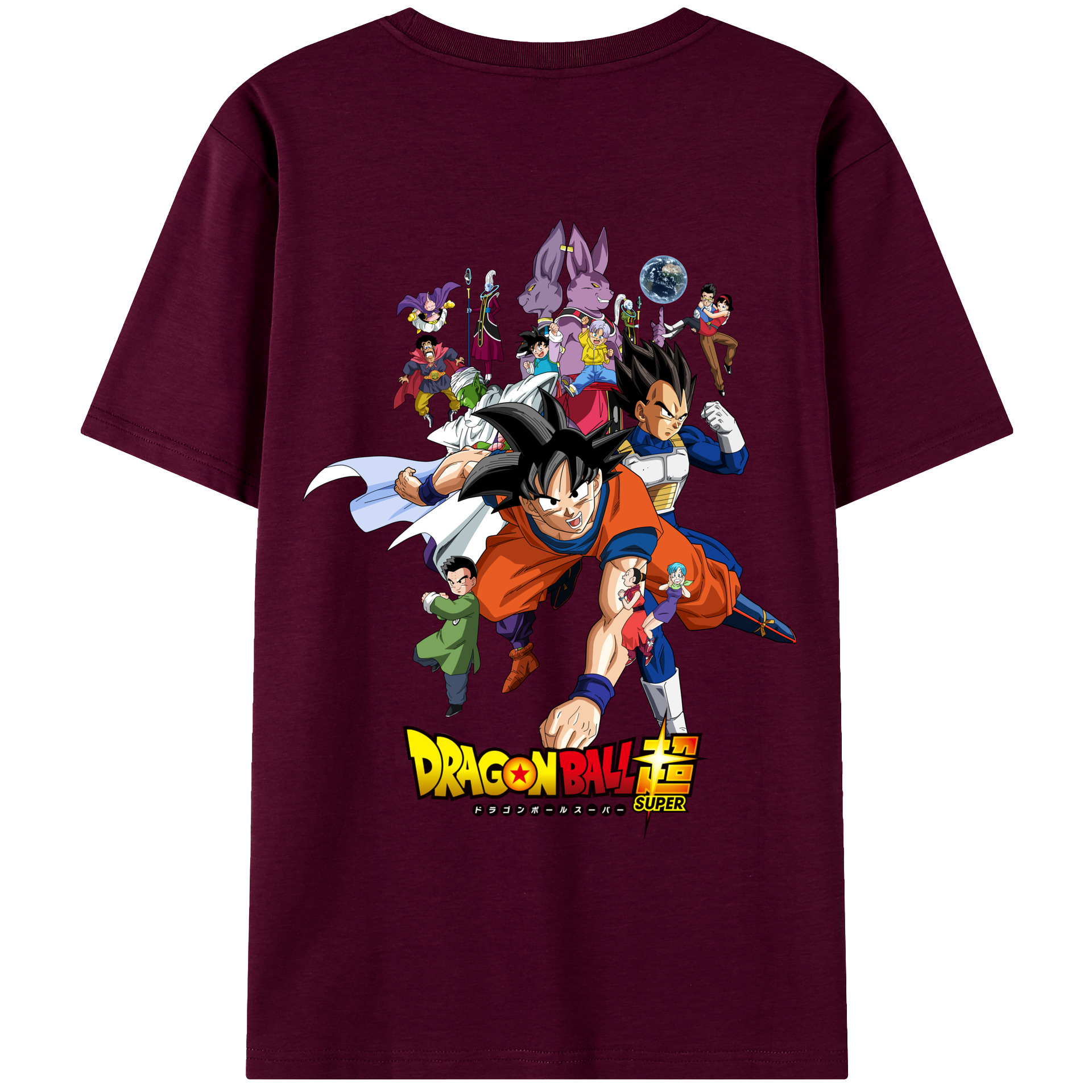 （画像用） ドラゴンボール DRAGON BALL レディース半袖Tシャツ(バックプリント)